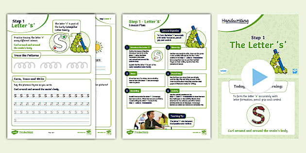 Twinkl Handwriting Scheme: Step 1 Letter 's' Pack