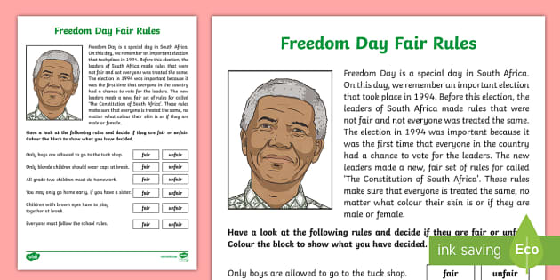 freedom day essay grade 10