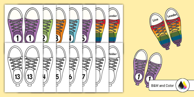 Set Of Six Colorful Foot-Shaped Floor Markers | SGYM-501