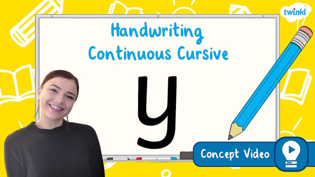 FREE! - The Letter 'y' | Cursive Handwriting Concept Video