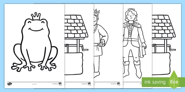 The Frog Prince Colouring Sheets (teacher made) - Twinkl