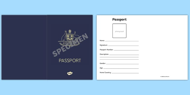 Australian Passport Cover Art Print