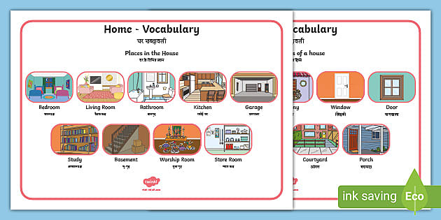 rooms in a house vocabulary