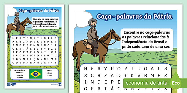 Caça-palavras interactive activity