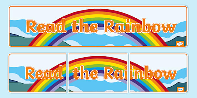 Read the Rainbow Display Banner (teacher made) - Twinkl