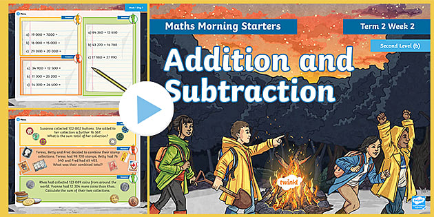 Maths Morning Starters Second Level (b) Term 2 Week 2 PowerPoint