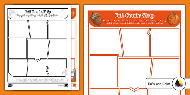 Fall Comic Strip Activity (teacher Made) - Twinkl