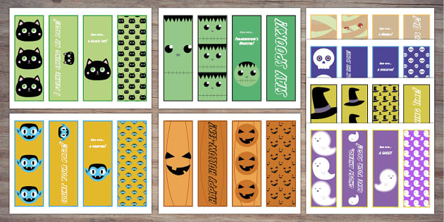 Halloween Printable Bookmarks Twinkl Party (teacher made)