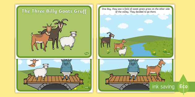 The Three Goats Story Cards Early Years/Primary Resource