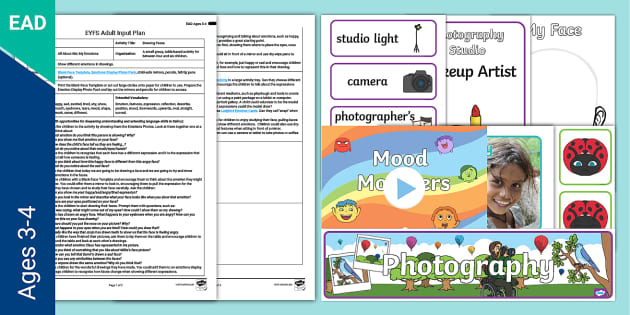 EYFS Drawing Faces Adult Input Plan and Resource Pack