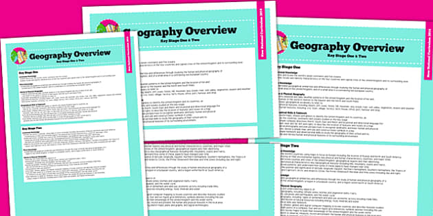 2014 Geography National Curriculum KS2 Overview - Twinkl