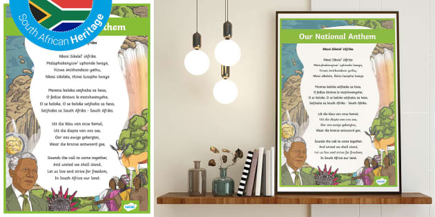 FREE South African National Anthem Lyrics Twinkl SA   Za Ps 1642343627 Our National Anthem Poster Ver 1 