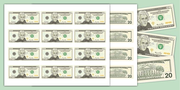 Play Printable Fake Money Money Template Play Money Fake Money Money 