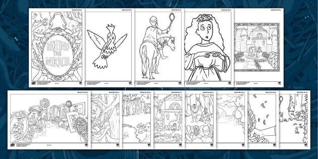 'behind The Mirror' Ks2 Colouring Pages 