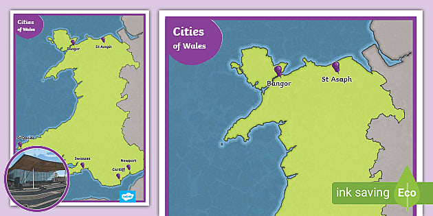 Cities In Wales Map Cities In Wales | Map And Locations | Learning Resources