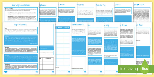 Pupil Voice Policy Resource Pack (teacher made) - Twinkl