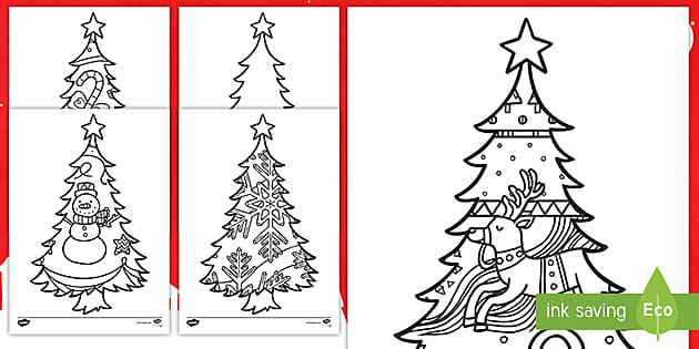 Christmas Tree Drawing Competition  Christmas Tree With Colour HD Png  Download  1280x4015154940  PngFind