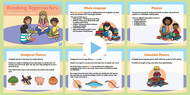 Reading Approaches - Whole Language and Phonics - Twinkl