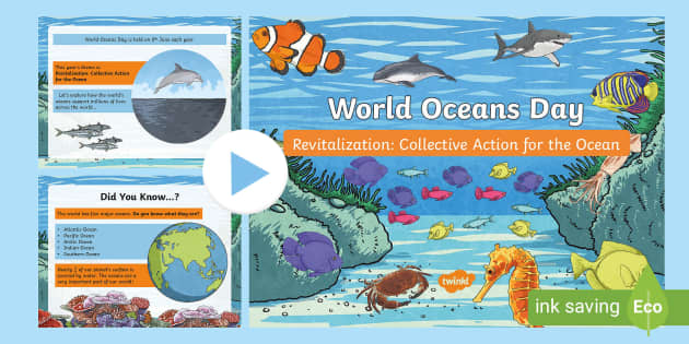 World Oceans Day PowerPoint (teacher made) - Twinkl