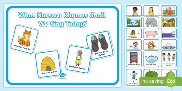 Nursery Rhymes Flashcards | Nursery Rhyme Resources - Twinkl
