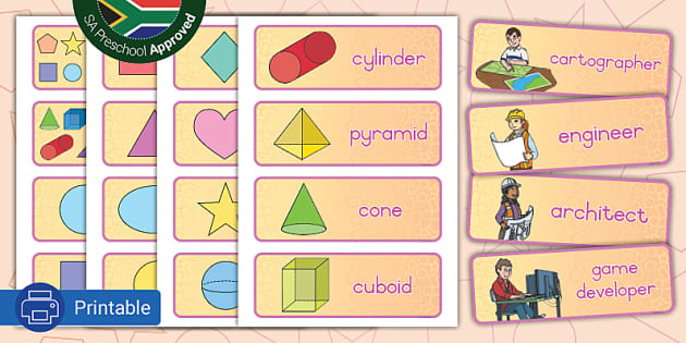 Shapes: Word Cards