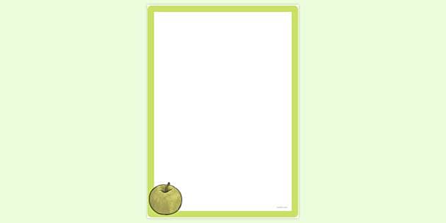 FREE! - Simple Crab Apples Page Border | Page Borders | Twinkl