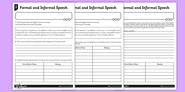 formal-and-informal-speech-differentiated-worksheet-activity