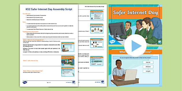 KS2 Safer Internet Day Assembly PowerPoint and Script
