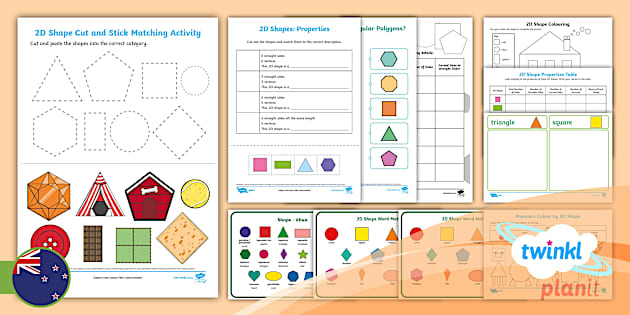 Phase 1 Space: 2D Shapes Supporting Activity Pack - Twinkl