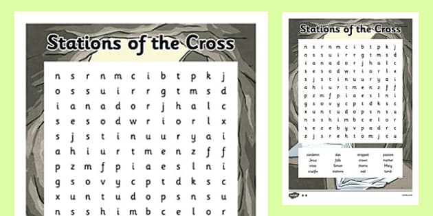 Stations of the Cross Word Search