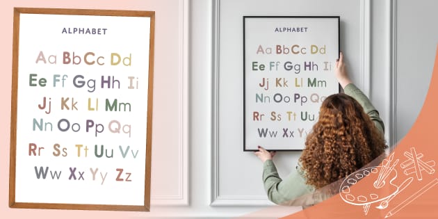 Pastel Primary Alphabet Posters