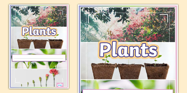 Plants Photo Book Cover (Teacher-Made) - Twinkl