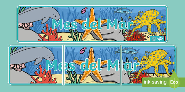 Cartel: Mes del Mar (Hecho por educadores) - Twinkl