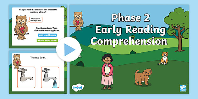 Phase 2 EYFS Reading Comprehension PowerPoint - Twinkl