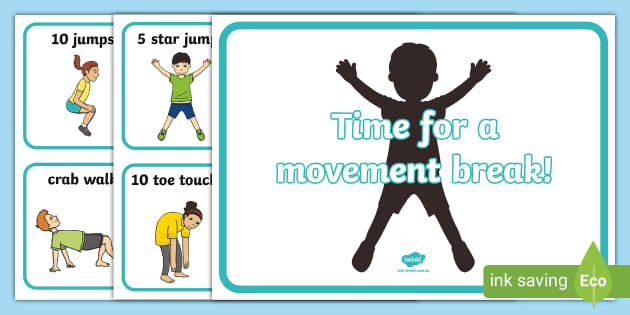 Movement Break Cards, Classroom Management