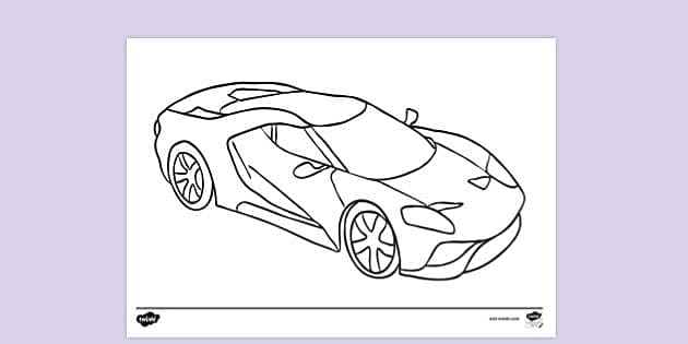 FREE! - Sports Car Colouring Page | Colouring Sheets