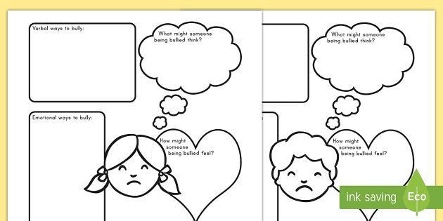 anti bullying worksheets teaching resource twinkl