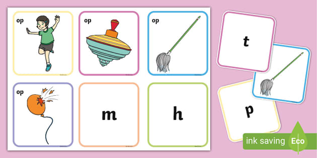 Op' Words And Picture Matching Activity (Teacher-Made)