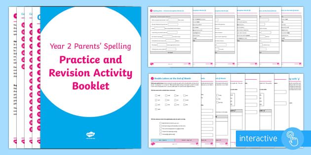 SATs Survival: Year 2 Parents' Spelling Practice and Revision Activity ...