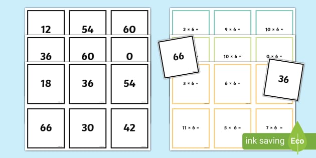 Teacher's Pet » 6x Times Tables Mini Activity Pack