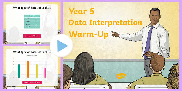 Data Interpretation Warm-Up PowerPoint – AC9M5ST01