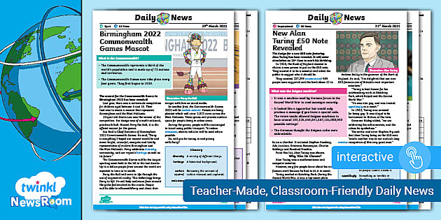 NewsRoom Weekly UKS2 Reading Comprehension Pack - 2nd April 2021