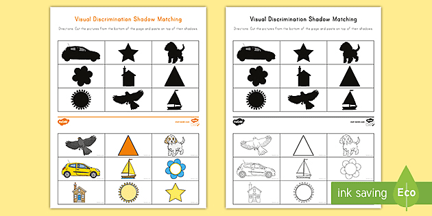 visual discrimination visual stimulation activities