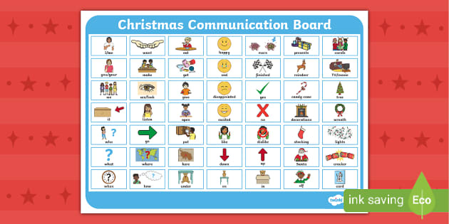 Christmas Communication Board - Inclusive Resources - Twinkl