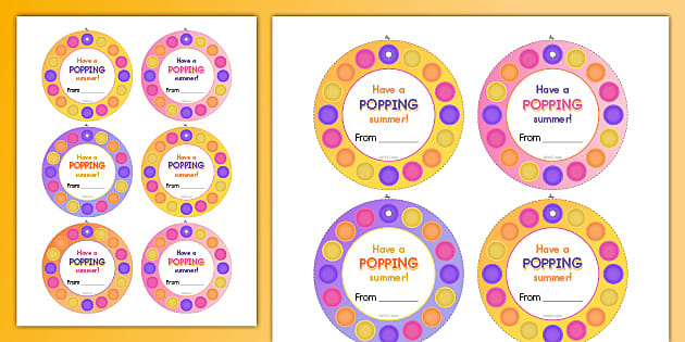 Free Summer Gift Printables Have A Popping Summer