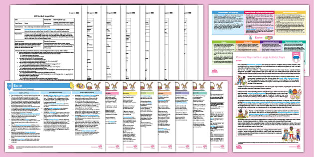 EYFS Ages 3-4 Easter Bumper Planning Pack (teacher made)