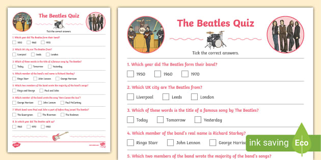 The Beatles Quiz