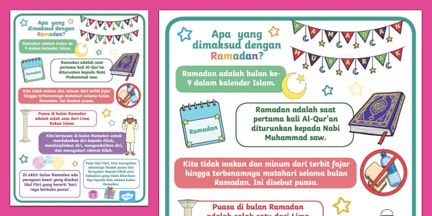 Poster Menyambut Ramadan Apa Itu Ramadan Teacher Made