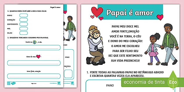 Poema: Papai é amor - Uma Homenagem ao Carinho Paterno