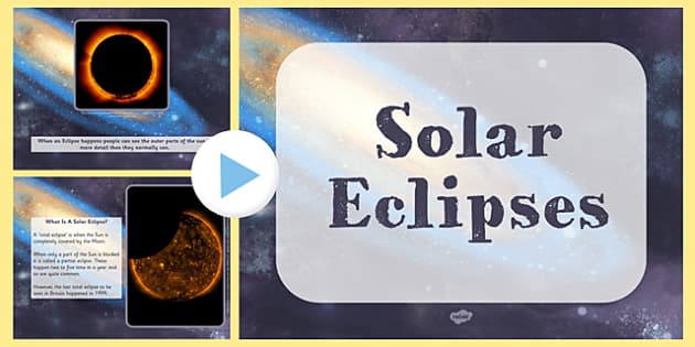 Solar Eclipse Information PowerPoint (Hecho por educadores)